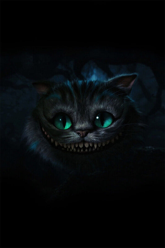 Alice In Wonderland Cheshire Cat Movie Poster Wall Art Print Home Wall Decor