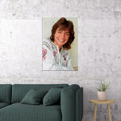 Actor David Cassidy Smiling American Singer Poster Wall Art Print Home Wall Decor