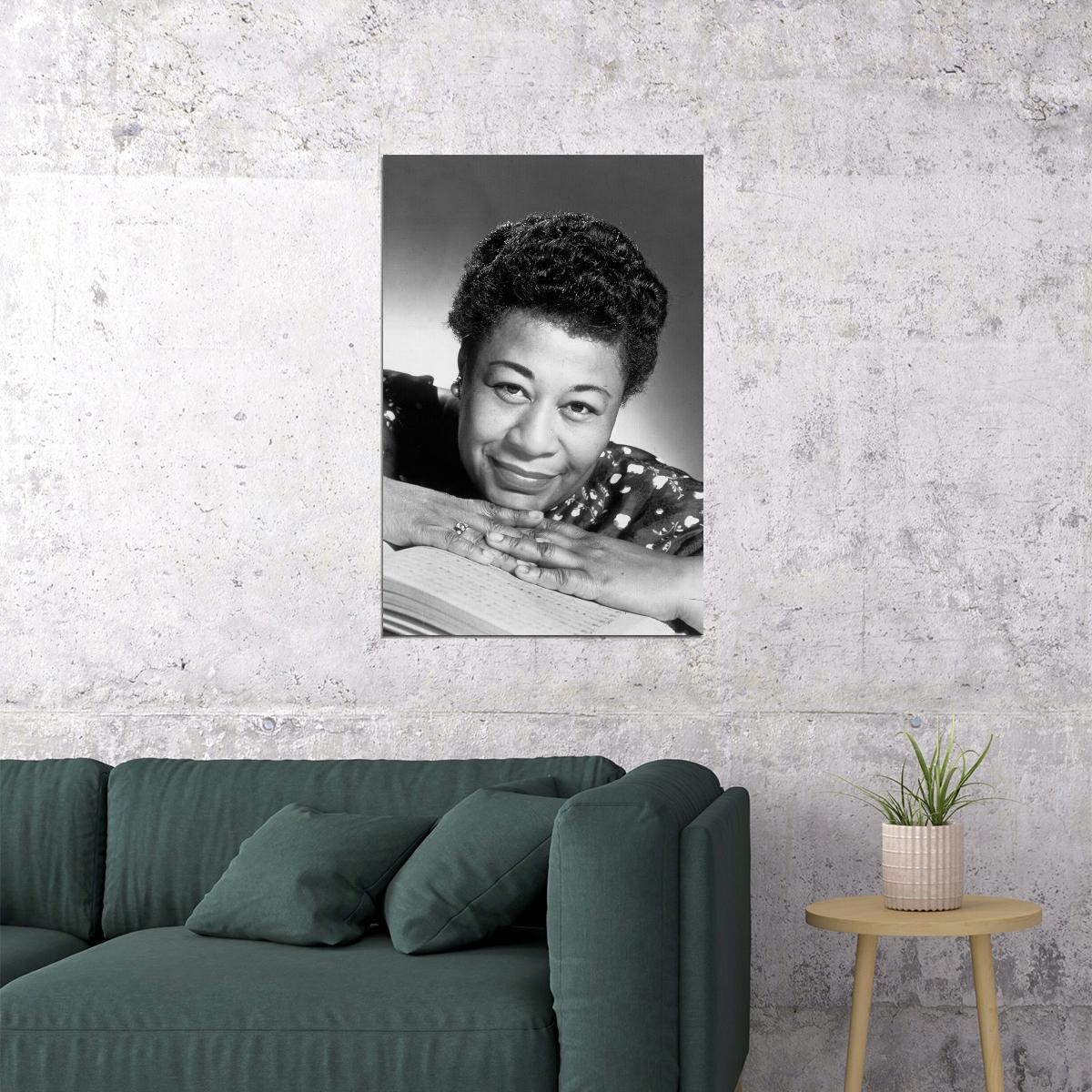 Ella Fitzgerald Jazz Musician Poster Wall Art Print Home Wall Decor