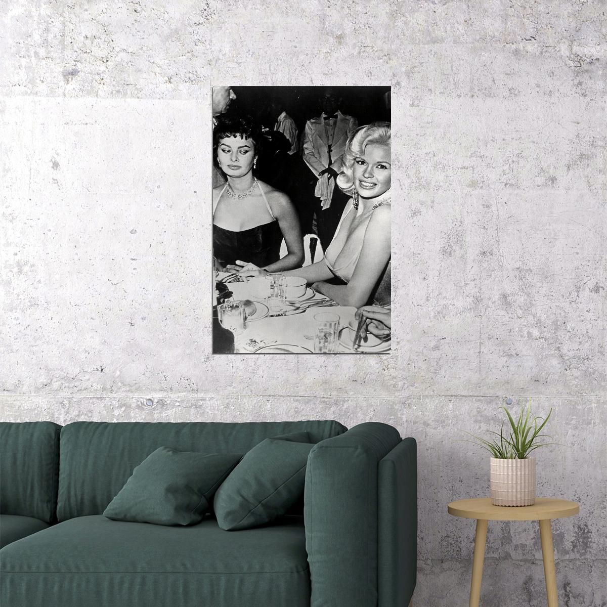 Sophia Loren Jayne Mansfield Parsons Actors Poster Wall Art Print Home Wall Decor