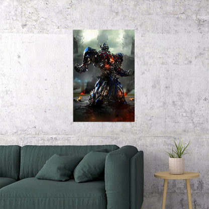 Optimus Prime Transformers 4 Action Movie Poster Wall Art Print Home Wall Decor