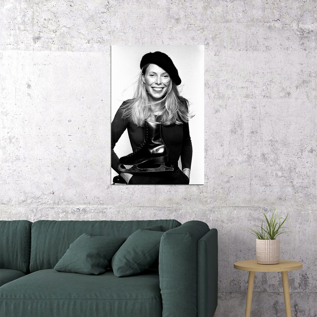 Joni Mitchell Singer Songwriter Poster Wall Art Print Home Wall Decor