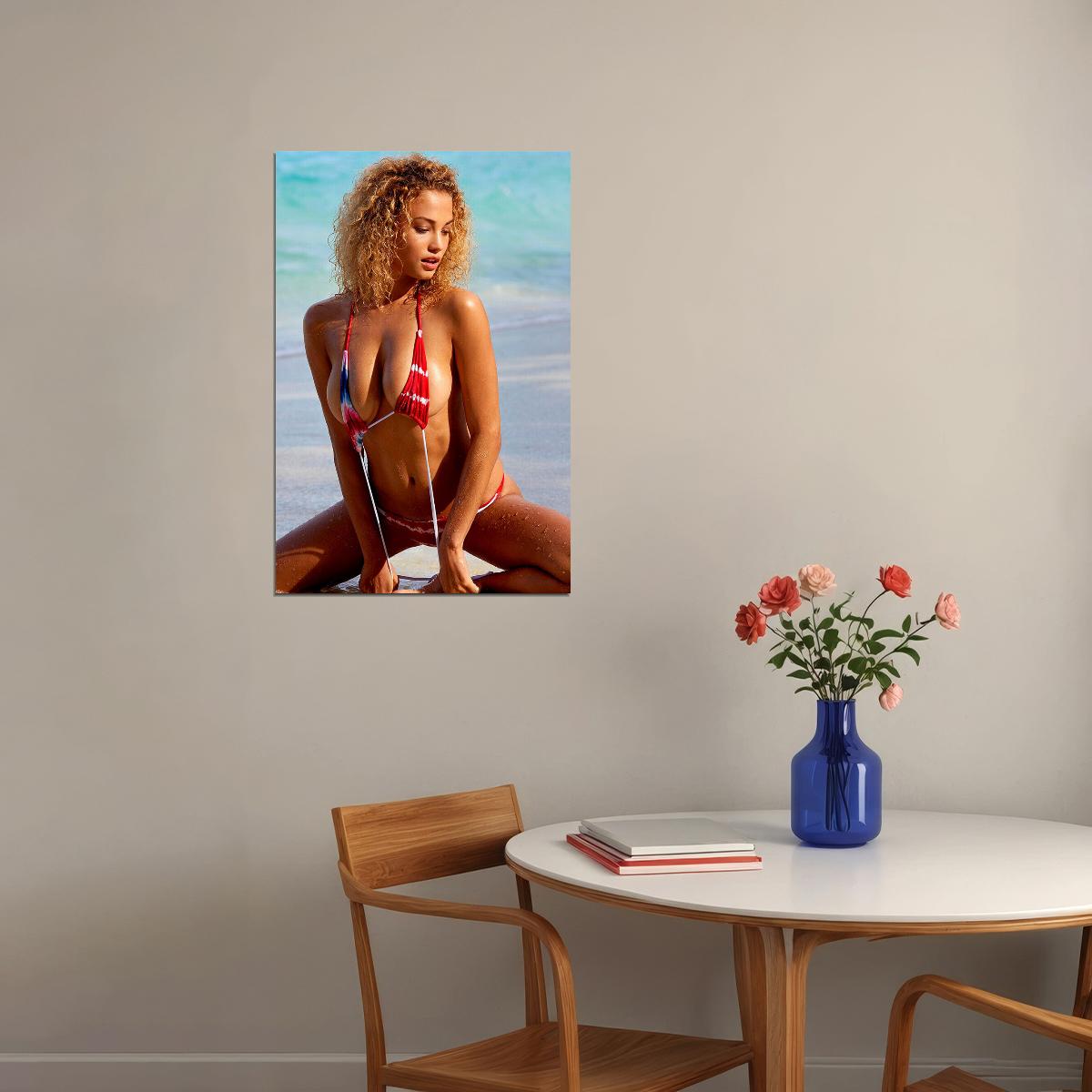 Rose Bertram Sports Magazine Swimsuit Model Poster Wall Art Print Home Wall Decor