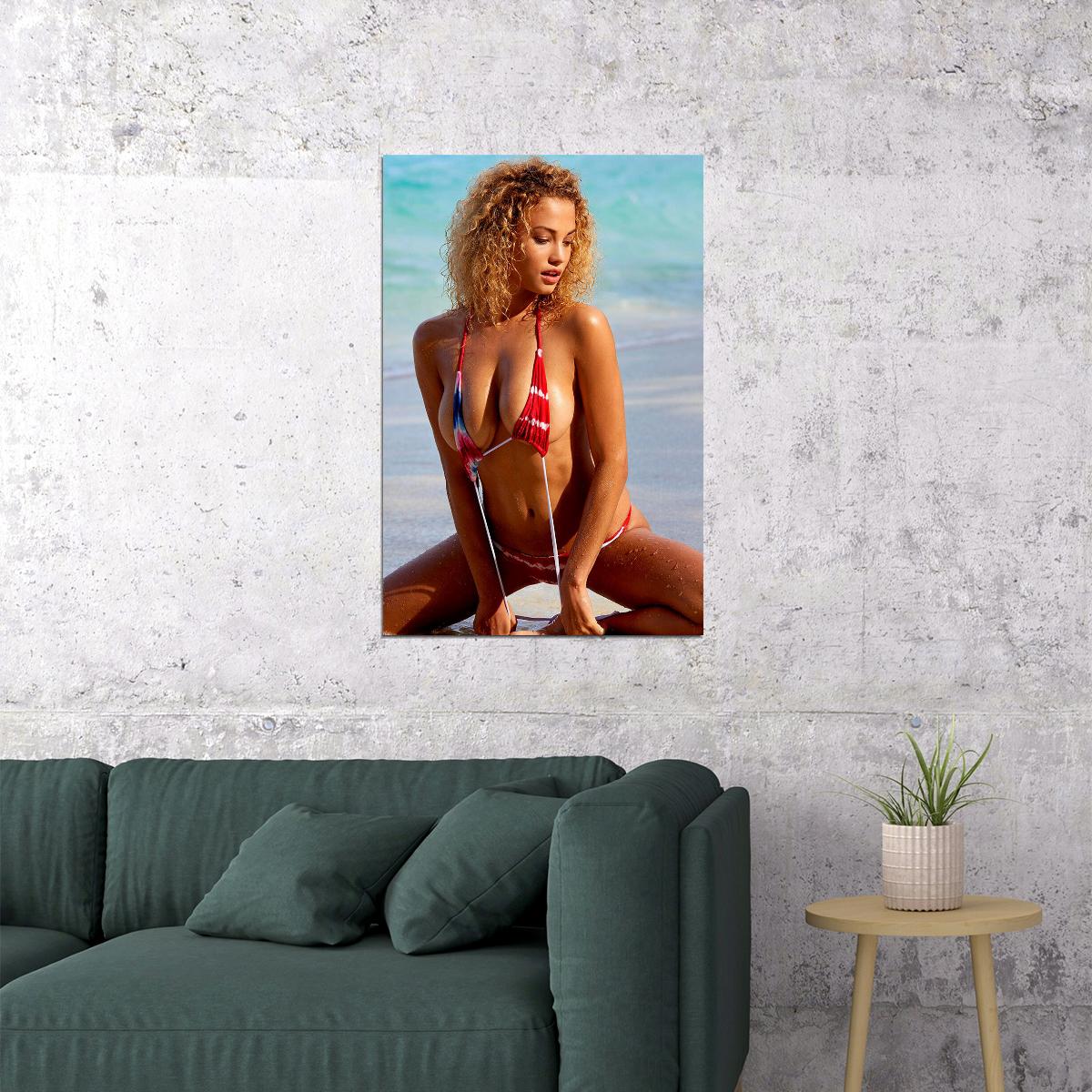 Rose Bertram Sports Magazine Swimsuit Model Poster Wall Art Print Home Wall Decor