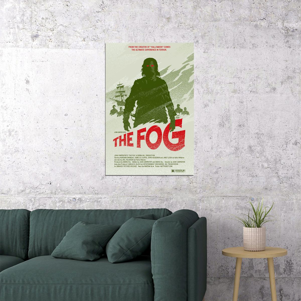 The Fog John Carpenter Jamie Lee Curtis Horror Movie Poster Wall Art Print Home Wall Decor