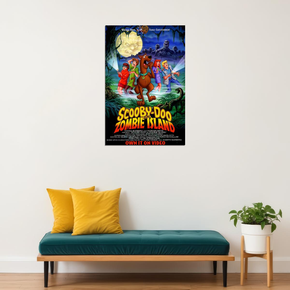 Scooby Doo On Zombie Island Mystery Incorporate Cartoon Poster Wall Art Print Home Wall Decor