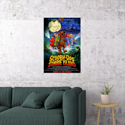 Scooby Doo On Zombie Island Mystery Incorporate Cartoon Poster Wall Art Print Home Wall Decor