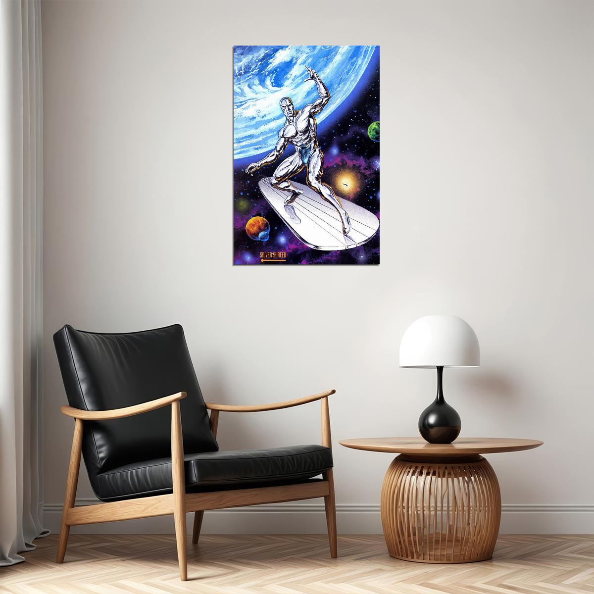 Silver Surfer Cosmic Universe Poster Wall Art Print Home Wall Decor