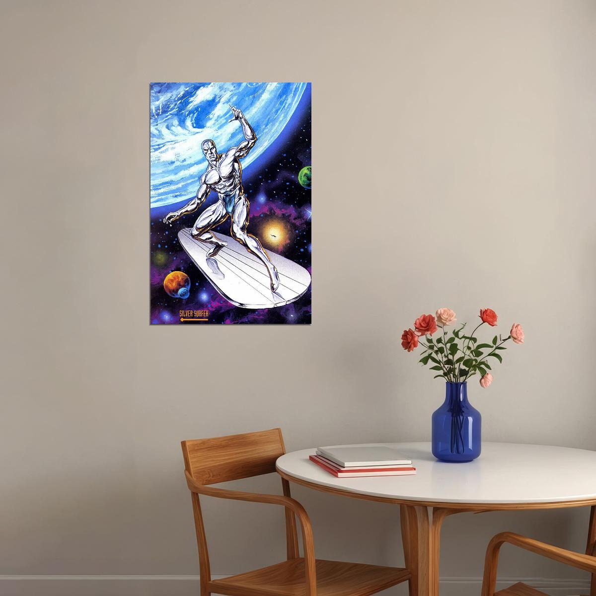 Silver Surfer Cosmic Universe Poster Wall Art Print Home Wall Decor