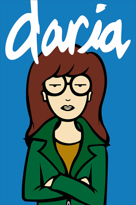 Daria Morgendorffer Fictional Character Animated Series Poster Wall Art Print Home Wall Decor