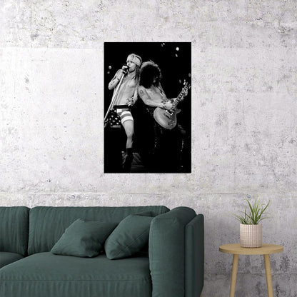 Guns N Roses Music Band Black And White Poster Wall Art Print Home Wall Decor