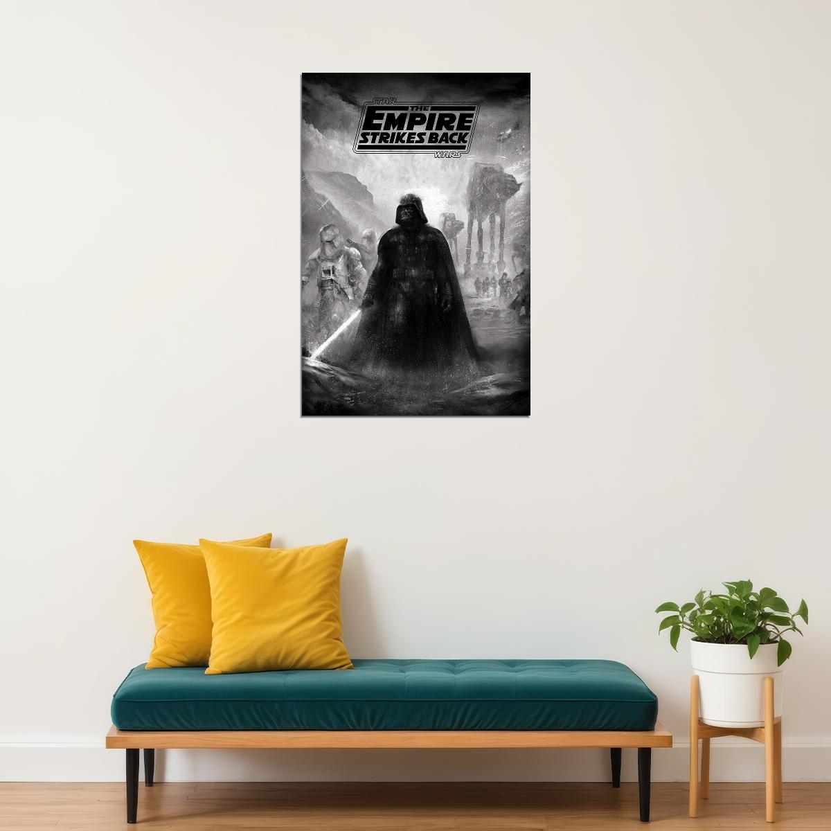 Star Wars Empire Strikes Back Movie Poster Wall Art Print Home Wall Decor