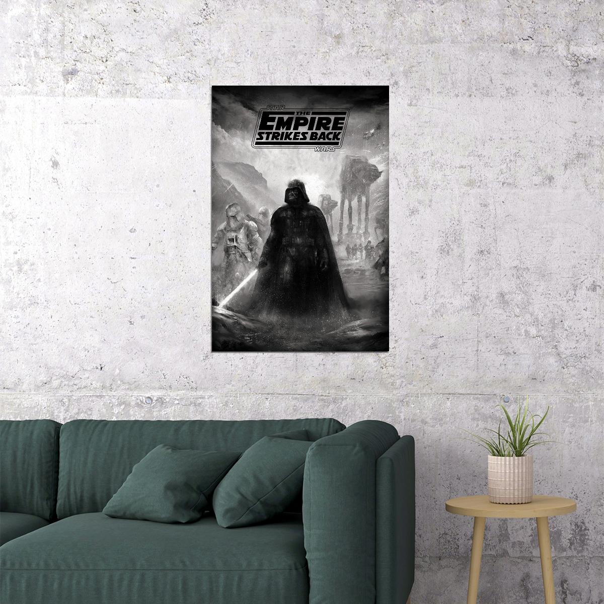 Star Wars Empire Strikes Back Movie Poster Wall Art Print Home Wall Decor