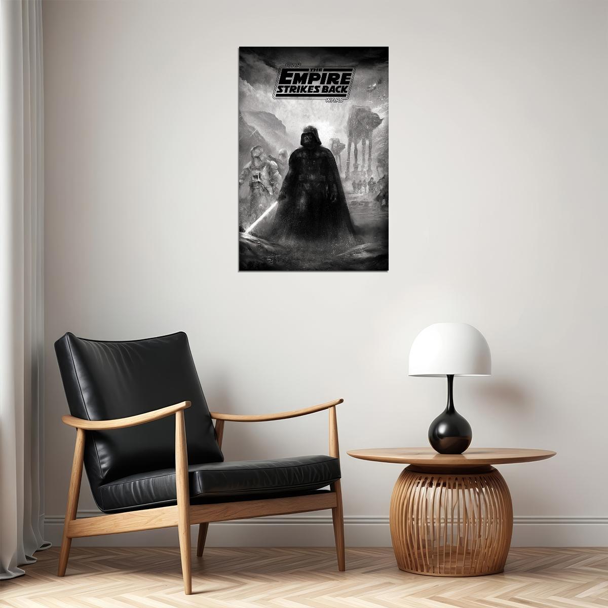 Star Wars Empire Strikes Back Movie Poster Wall Art Print Home Wall Decor