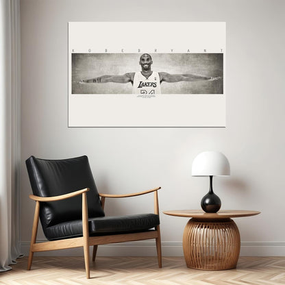 Kobe Bryant Wings Basketball Mvp Star Poster Wall Art Print Home Wall Decor