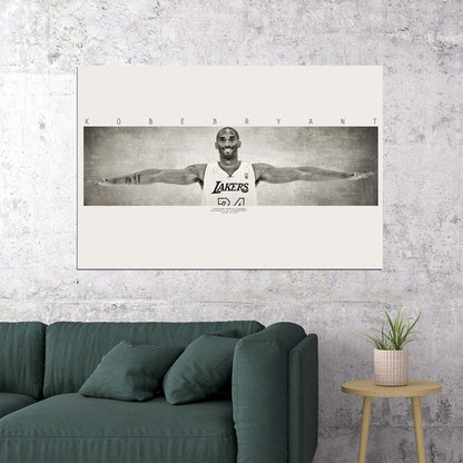 Kobe Bryant Wings Basketball Mvp Star Poster Wall Art Print Home Wall Decor