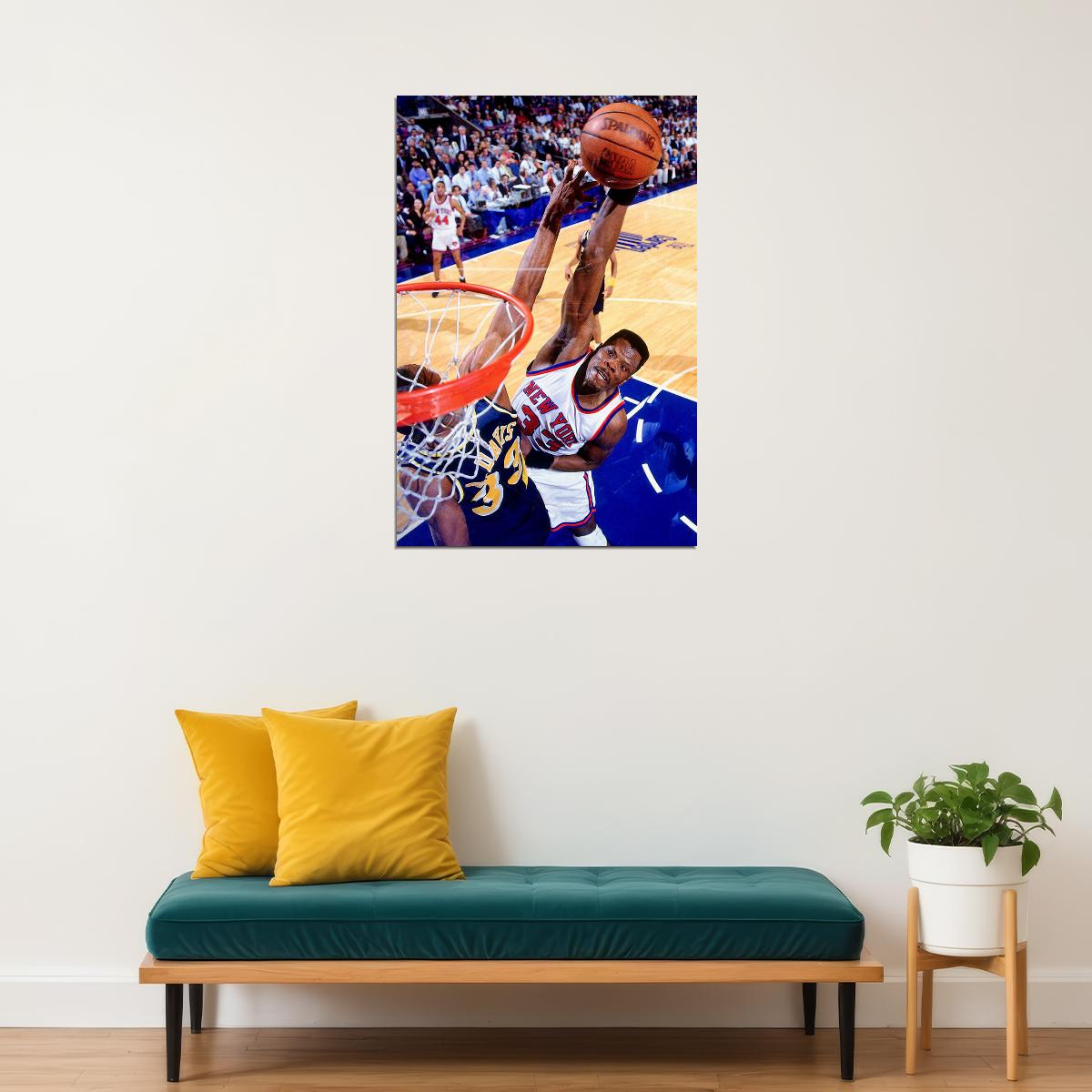 Patrick Ewing New York Basketball Player Poster Wall Art Print Home Wall Decor