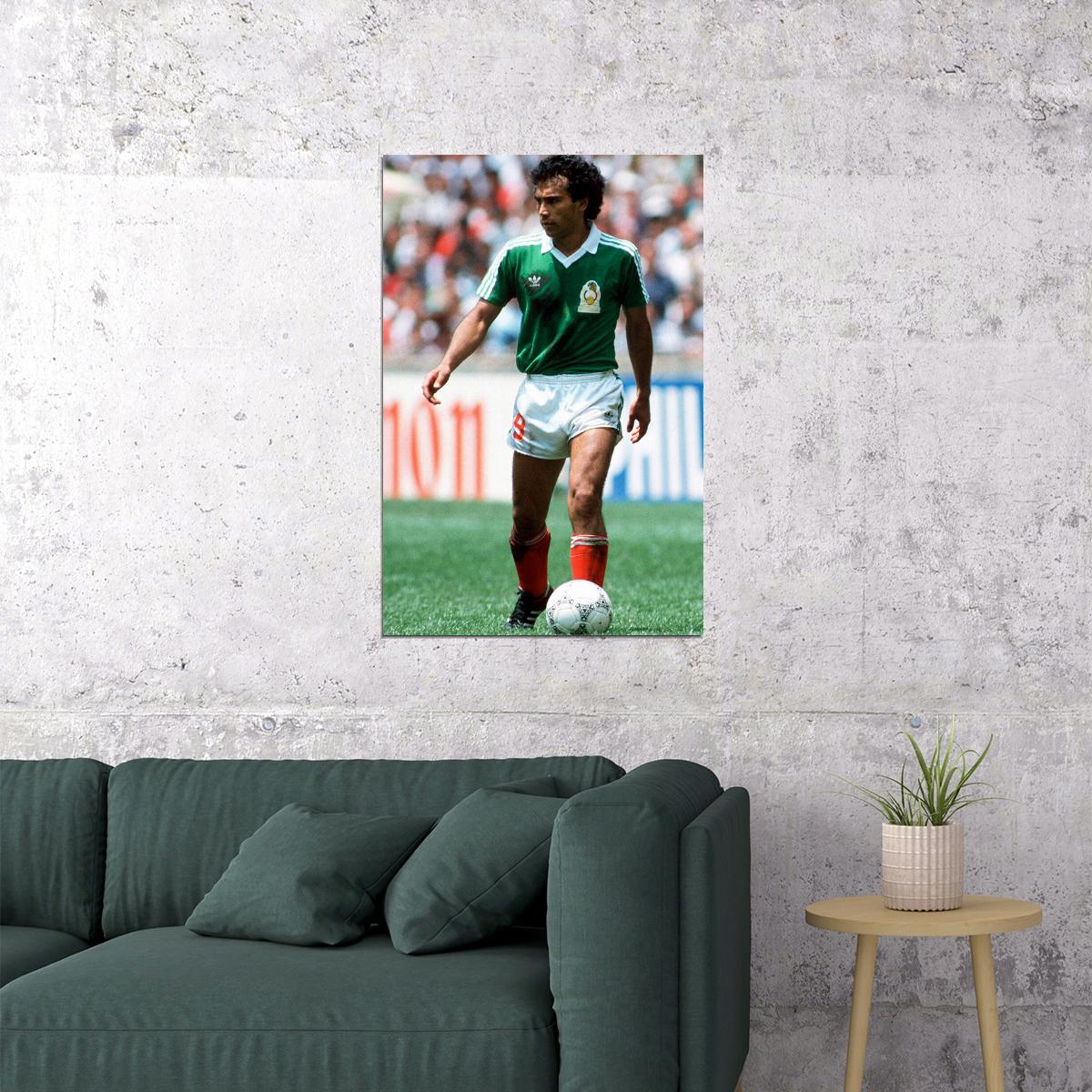 Hugo Sanchez Former Mexican Football Player Poster Wall Art Print Home Wall Decor