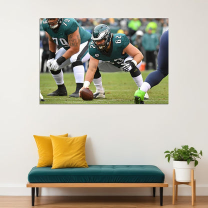 Jason Kelce Philadelphia Eagles American Football Player Poster Wall Art Print Home Wall Decor