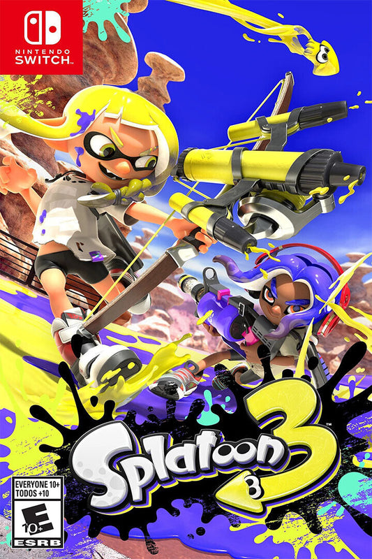 Splatoon 3 Video Games Marksmanship Action Poster Wall Art Print Home Wall Decor