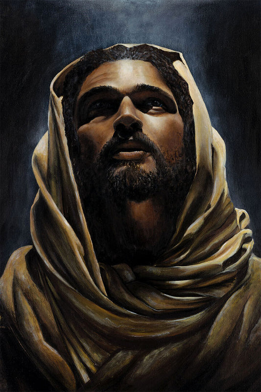 Jesus Christ Looking Up Religious Oil Painting Vintage Poster Wall Art Print Home Wall Decor