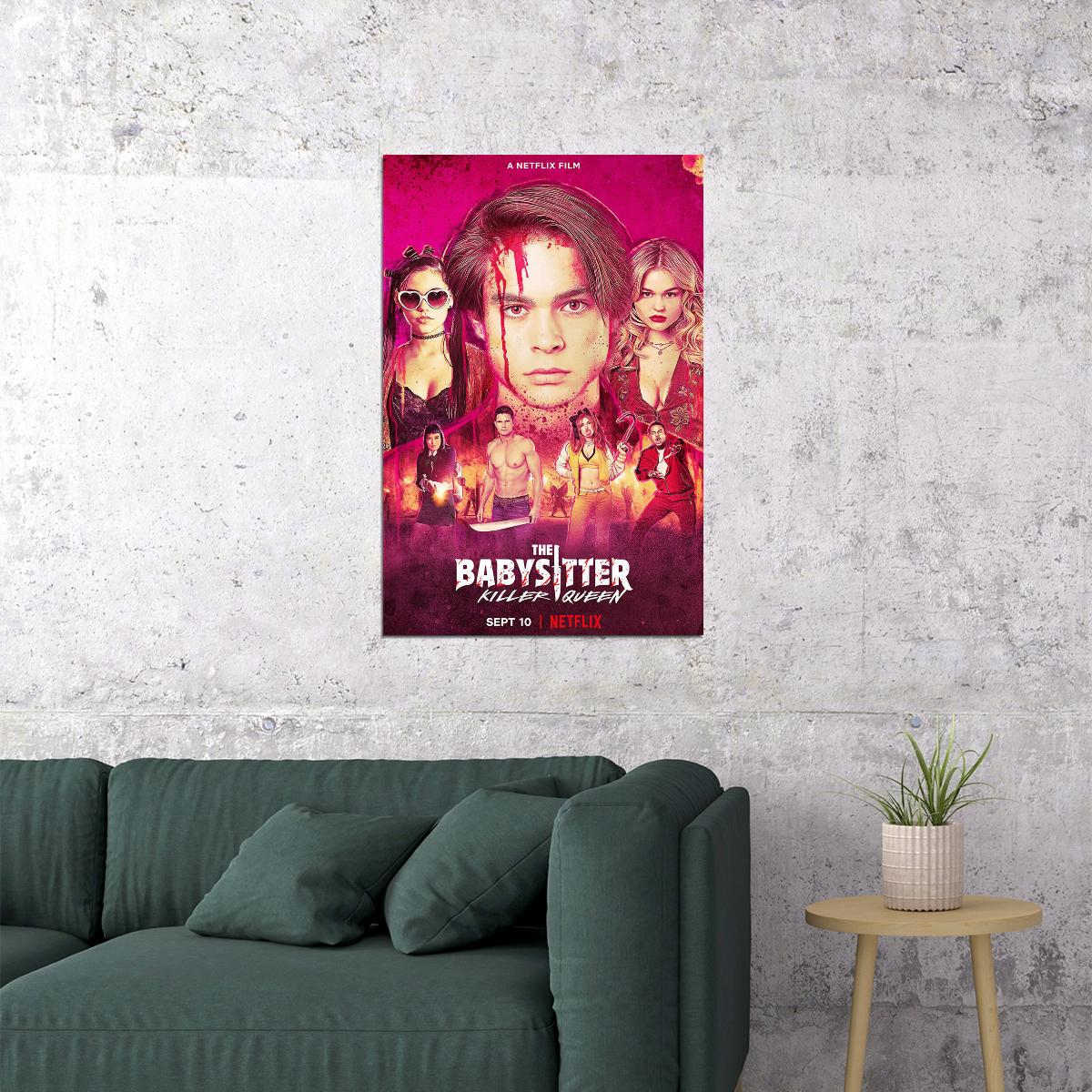 The Babysitter Killer Queen Movie Comedy Horror Poster Wall Art Print Home Wall Decor