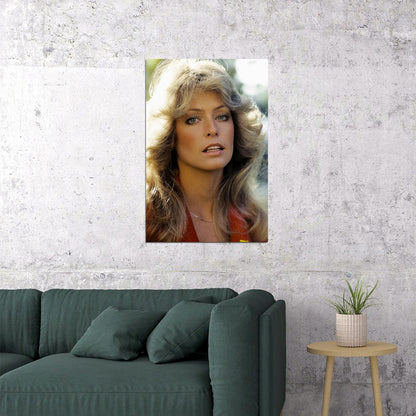 Farrah Fawcett Celebrity Theater Actor Model Poster Wall Art Print Home Wall Decor