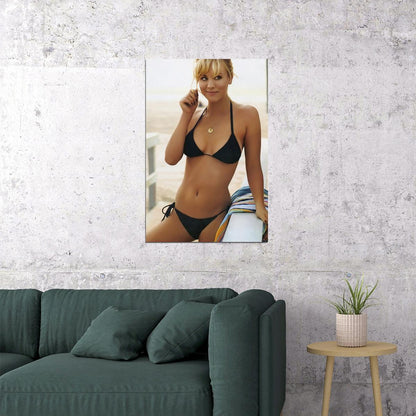 Kaley Cuoco Celebrity Cinema Actress Artist Poster Wall Art Print Home Wall Decor