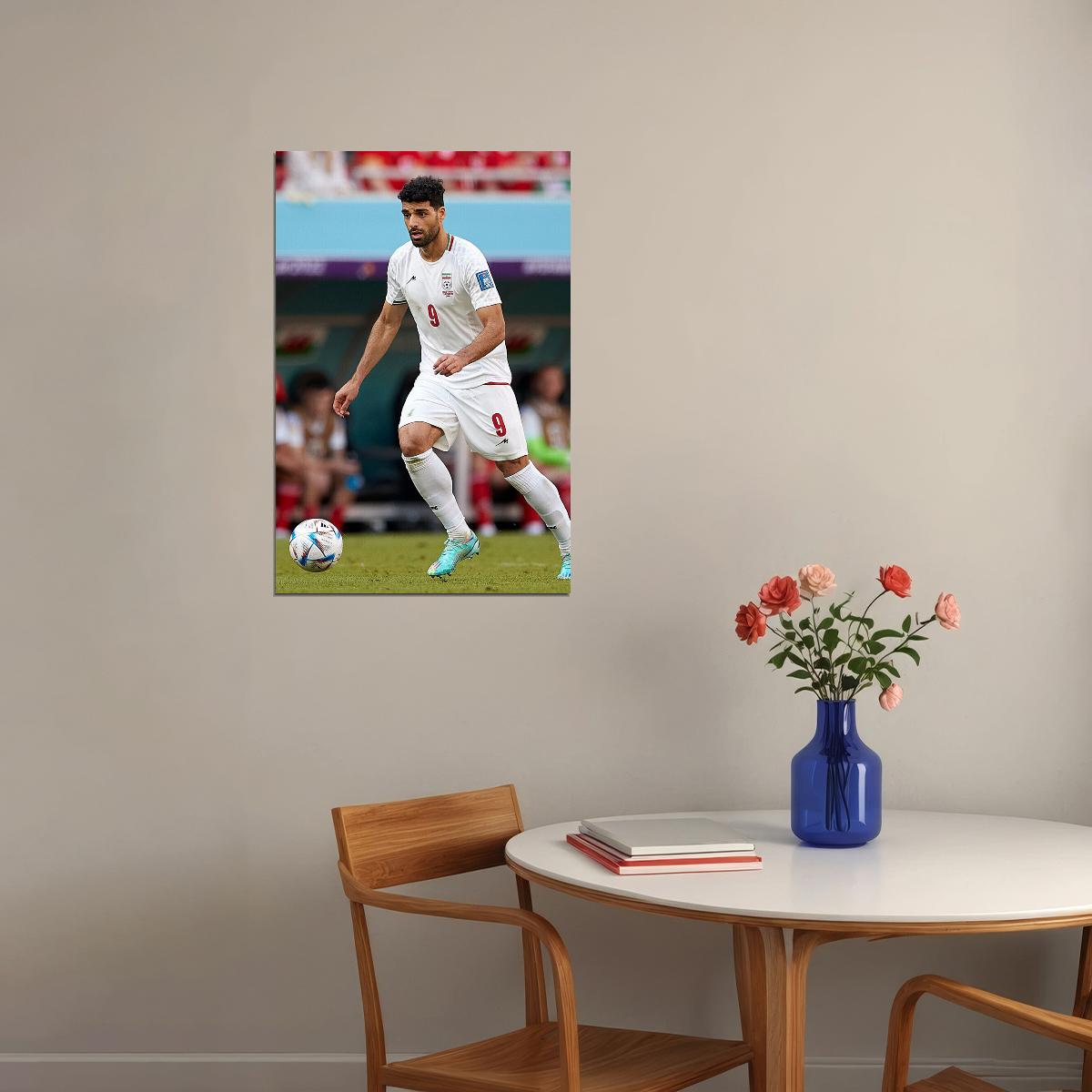 Mehdi Taremi Iran National Team World Cup Poster Wall Art Print Home Wall Decor