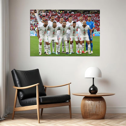 Morocco National Football Team World Cup Poster Wall Art Print Home Wall Decor