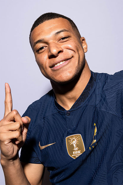 Kylian Mbappe France World Soccer Fans 2022 Poster Wall Art Print Home Wall Decor