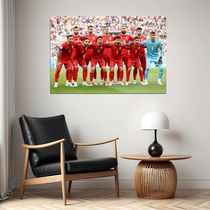 Iran National Football Team World Soccer 2022 Poster Wall Art Print Home Wall Decor