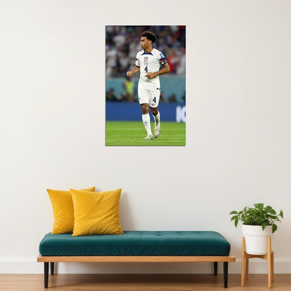 Tyler Adams United States National Soccer Team World Cup Poster Wall Art Print Home Wall Decor