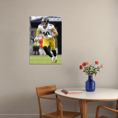 Pittsburgh Steelers T.j. Watt American Football Player Poster Wall Art Print Home Wall Decor