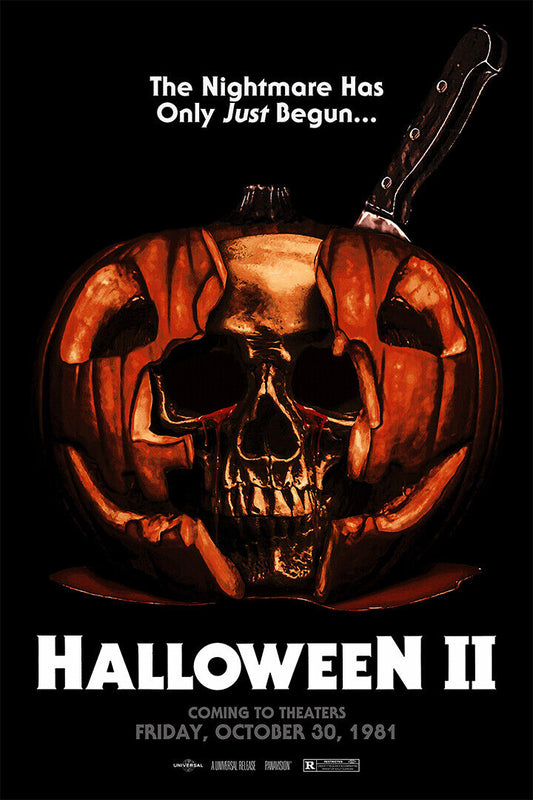 Halloween 2 Vintage Classic Horror Movie Poster Wall Art Print Home Wall Decor