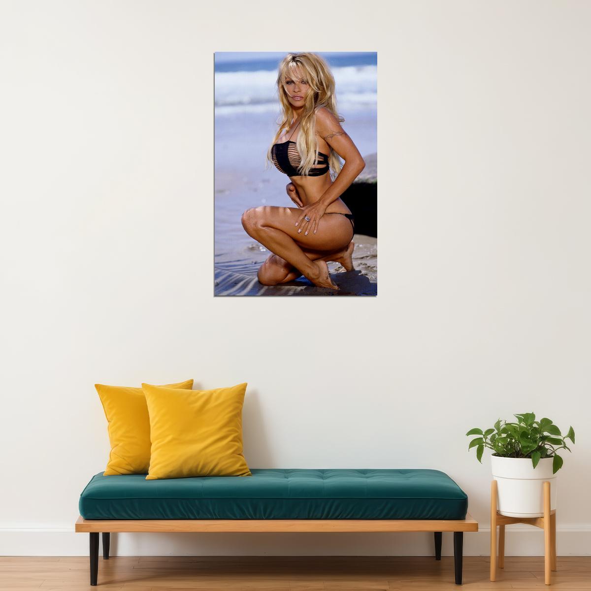 Pamela Anderson 80s 90s Movie Actor Hot Model Poster Wall Art Print Home Wall Decor