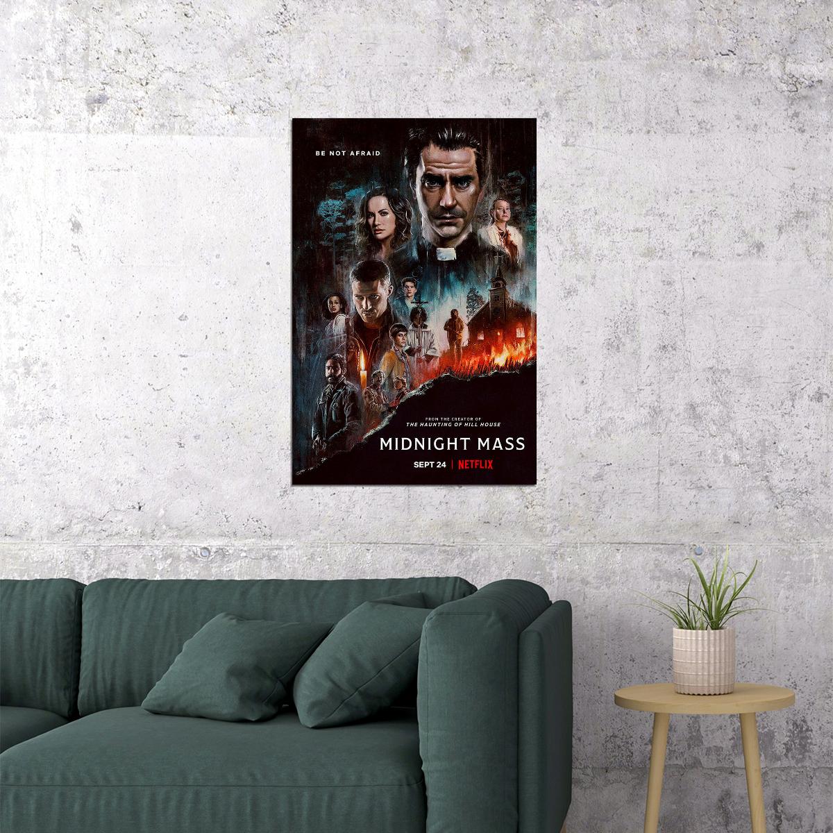 Midnight Mass Movie Drama Fantasy Horror Poster Wall Art Print Home Wall Decor