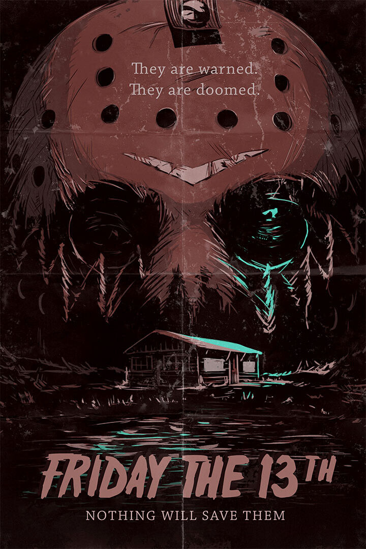 Friday The 13th Movie Thriller Excitement Poster Wall Art Print Home Wall Decor