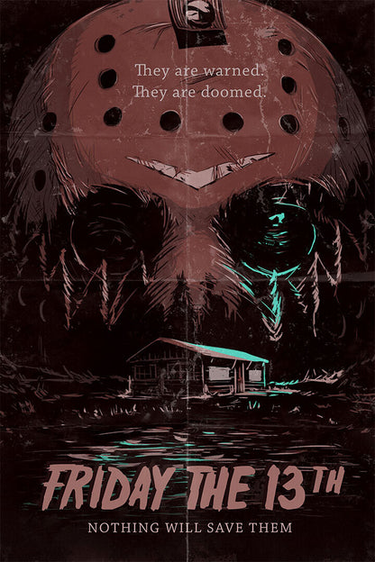 Friday The 13th Movie Thriller Excitement Poster Wall Art Print Home Wall Decor