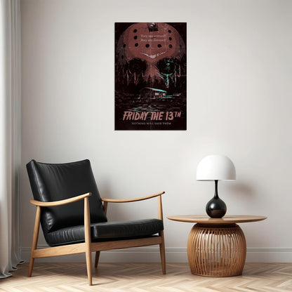 Friday The 13th Movie Thriller Excitement Poster Wall Art Print Home Wall Decor