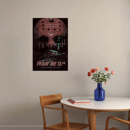 Friday The 13th Movie Thriller Excitement Poster Wall Art Print Home Wall Decor