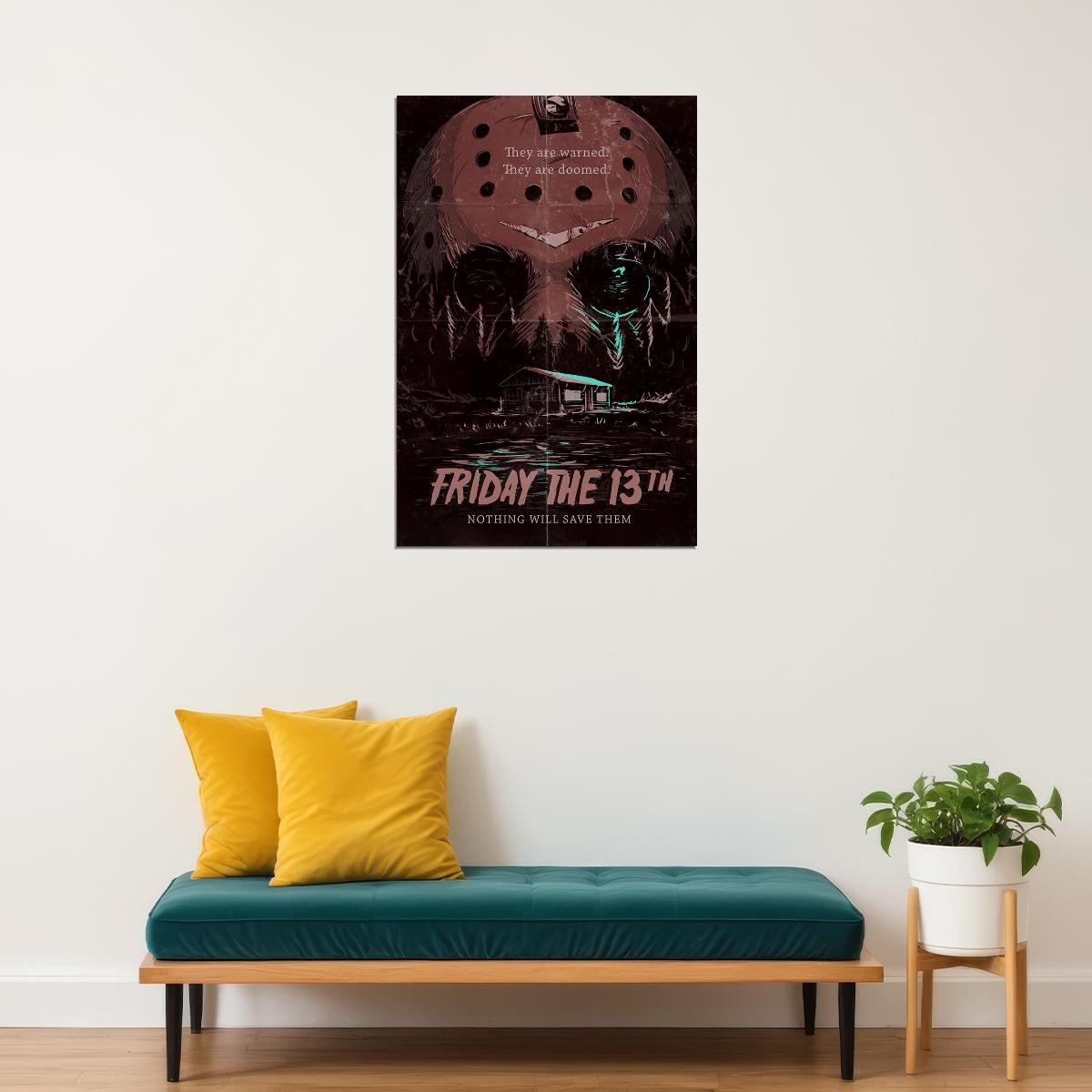 Friday The 13th Movie Thriller Excitement Poster Wall Art Print Home Wall Decor