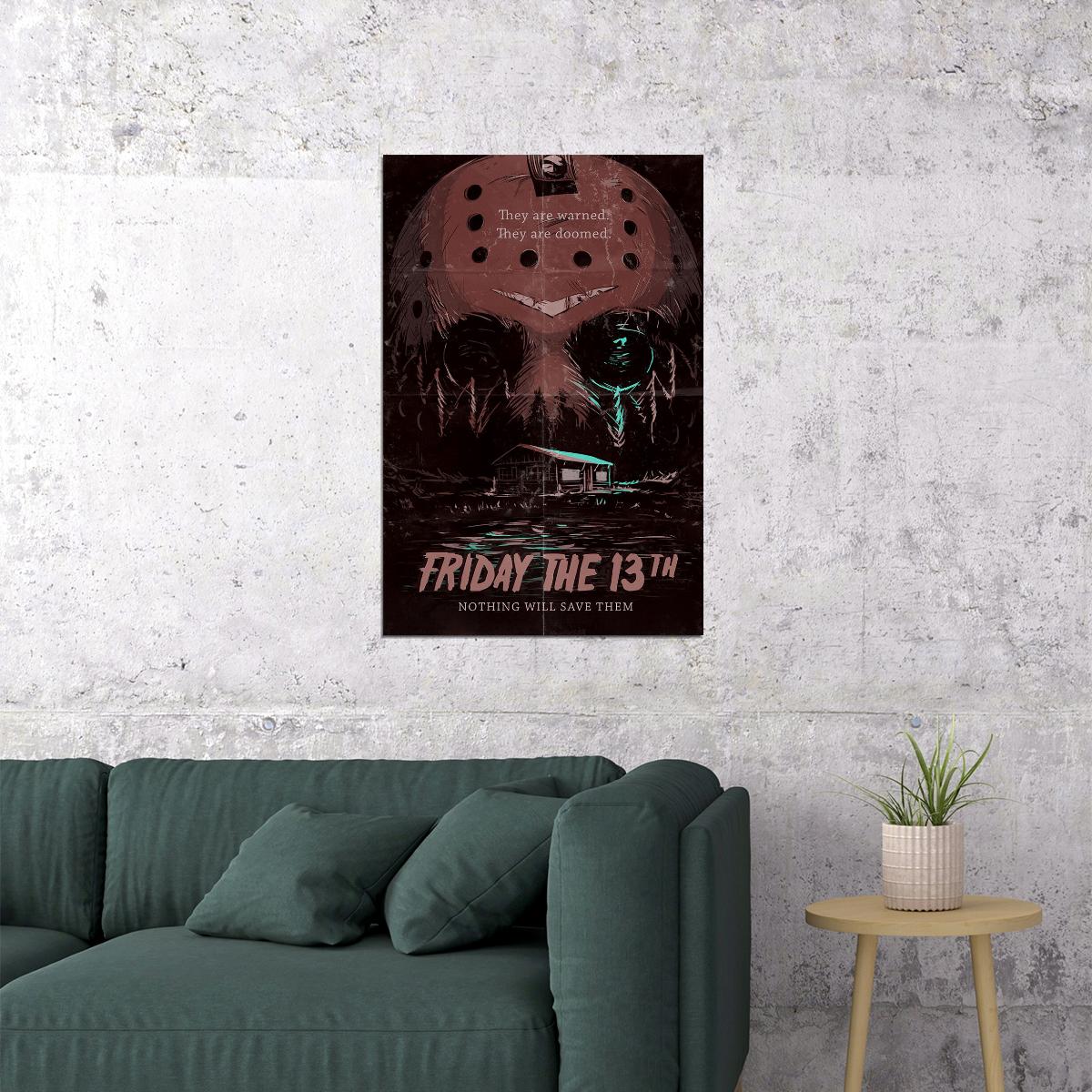 Friday The 13th Movie Thriller Excitement Poster Wall Art Print Home Wall Decor