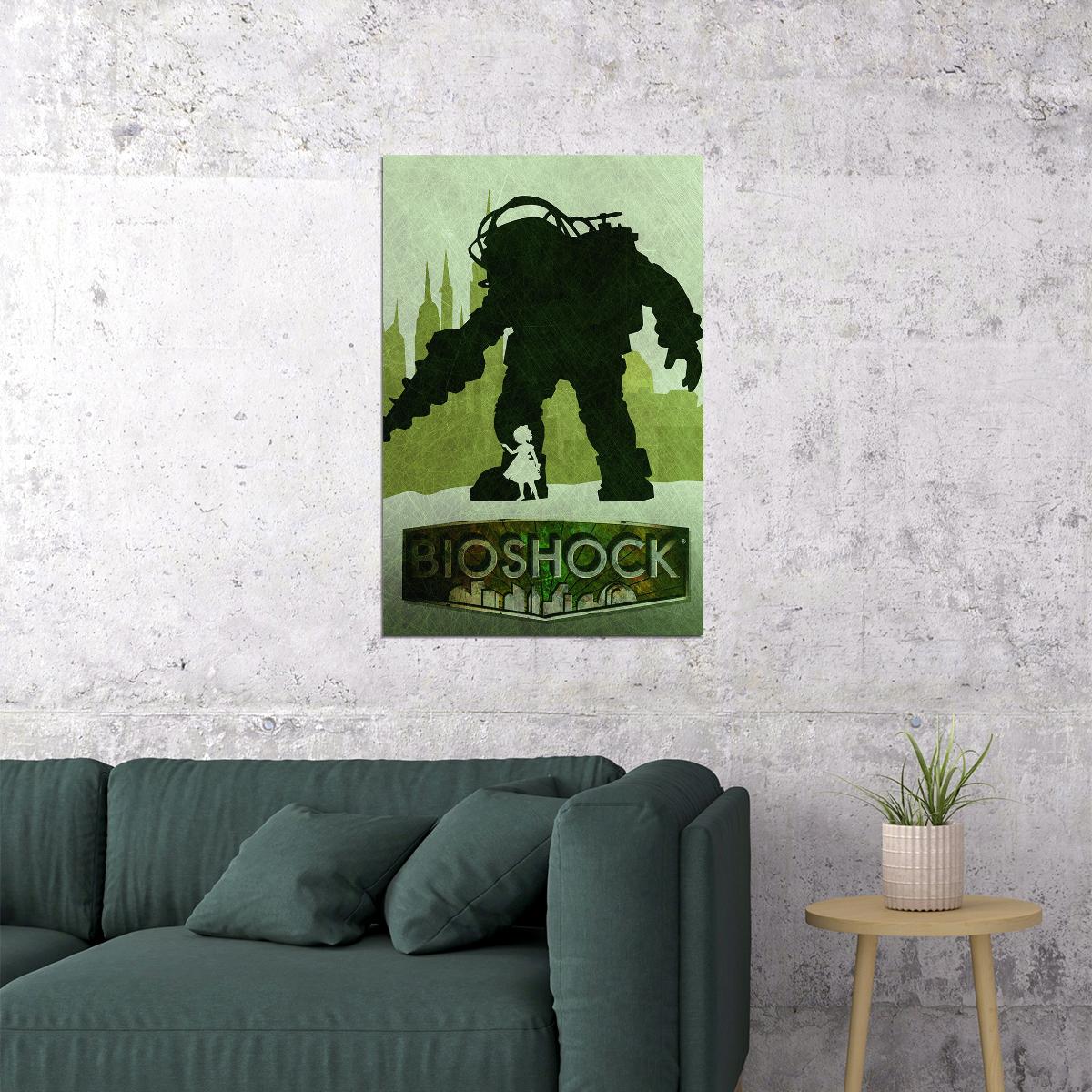 Bioshock Rpg Video Game Adventure Poster Wall Art Print Home Wall Decor