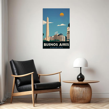 Buenos Aires Minimalist Travel Poster Wall Art Print Home Wall Decor