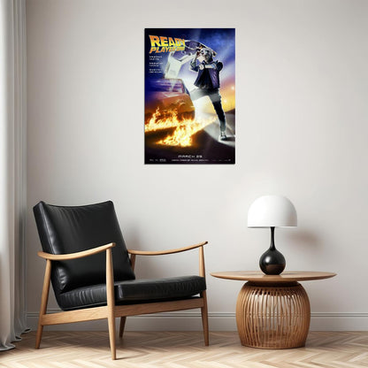 Ready Player One 2018 Back To The Future Movie Action Poster Wall Art Print Home Wall Decor