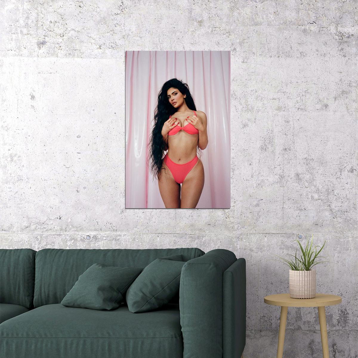 Kylie Jenner Sexy Actress Fashion Dancer Model Poster Wall Art Print Home Wall Decor