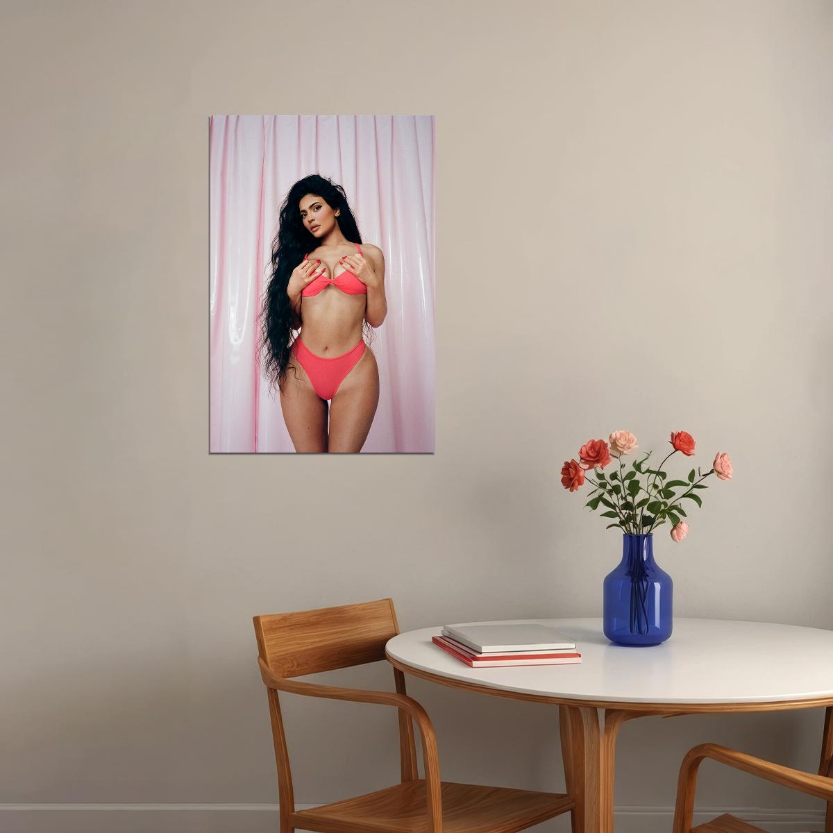 Kylie Jenner Sexy Actress Fashion Dancer Model Poster Wall Art Print Home Wall Decor