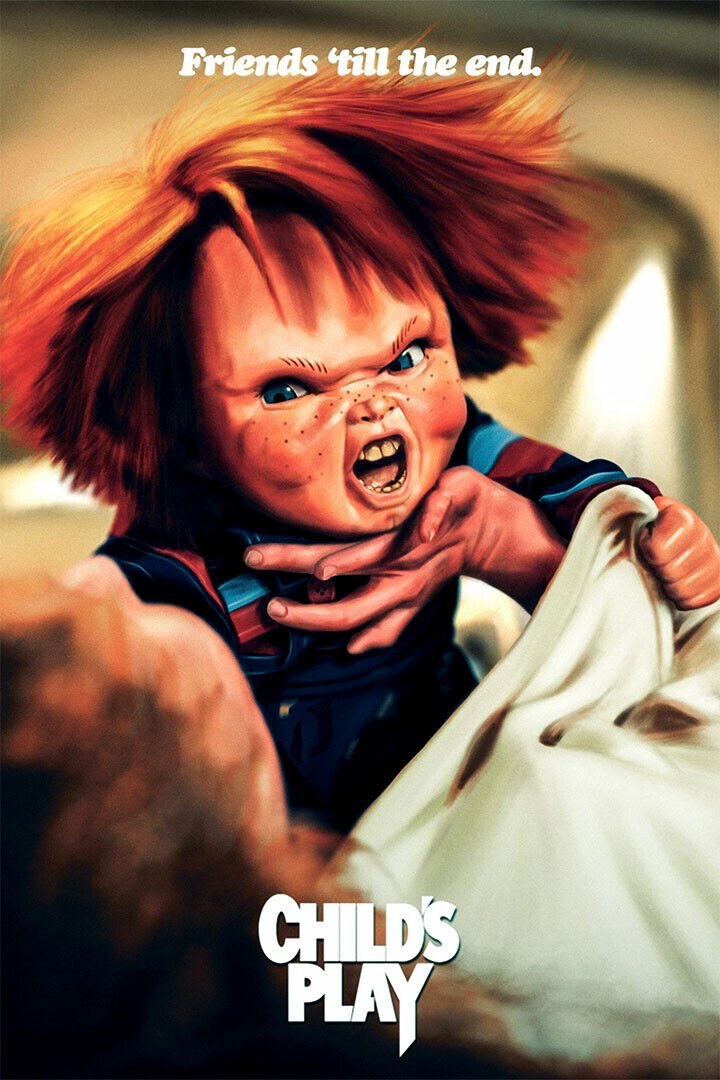 Horror Movie Chucky Childs Play Thriller Poster Wall Art Print Home Wall Decor