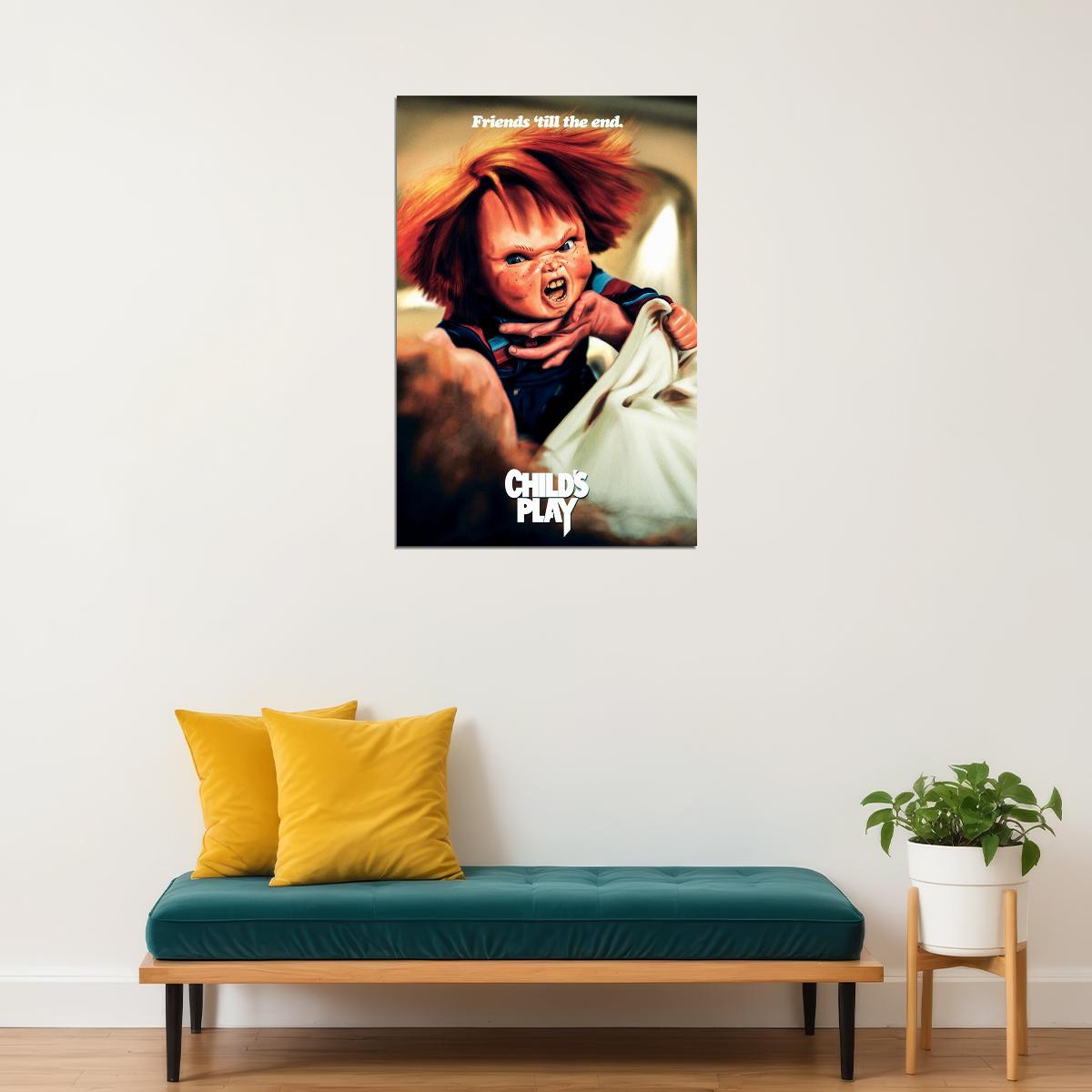 Horror Movie Chucky Childs Play Thriller Poster Wall Art Print Home Wall Decor